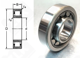 Подшипник 32306 (NU306) радиальный роликовый 30-72-19 мм