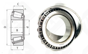 Подшипник 39520/39590 радиально-упорный роликовый конический 66,675-112,712-30,162 мм