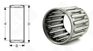 Подшипник K20x25x25 радиальный игольчатый 20-25-25 мм