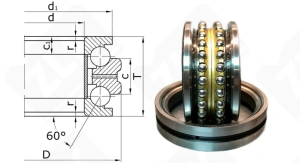 Подшипник 178820Л (4 КЛАСС) (234420MASP) радиально-упорный шариковый 100-150-60 мм