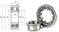 Подшипник роликовый 42305 км (NJ305) 25×62×17 мм Россия