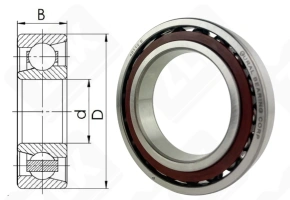 Подшипник 46112 Е (7012AC) радиально-упорный шариковый 60-95-18 мм