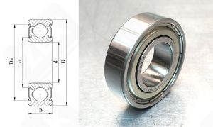 Подшипник 80105 (6005ZZ) радиальный шариковый 25-47-12 мм