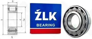 Подшипник 2318 (20) (N318ECJC3) радиальный роликовый 90-190-43 мм