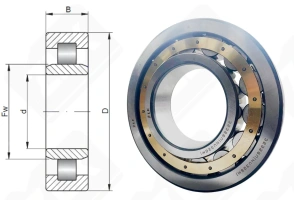 Подшипник 32326 Л (NU326M) радиальный роликовый 130-280-58 мм