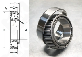 Подшипник 2007108 (32008) радиально-упорный роликовый конический 40-68-19 мм