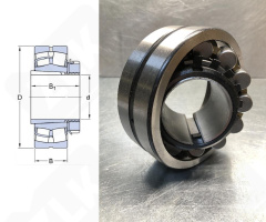 Подшипник 13512 Н (22213KMBW33+H313,22213CAKW33+H313) радиальный роликовый самоустанавливающийся 60-120-31/50 мм