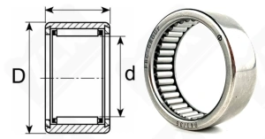 Подшипник 941/35 (HK354316) радиальный игольчатый 35-43-16 мм