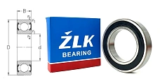 Подшипник шариковый 180111 Ш2 (6011-2RS/Z2V2) 55×90×18 мм ZLK