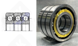 Подшипник 656322Л (307322BGTFTW) радиально-упорный шариковый 110-240-150 мм