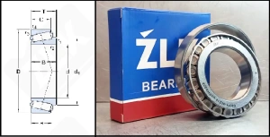 Подшипник 03071-30211 а/п FHD30Z радиально-упорный роликовый конический 55-100-23,5 мм
