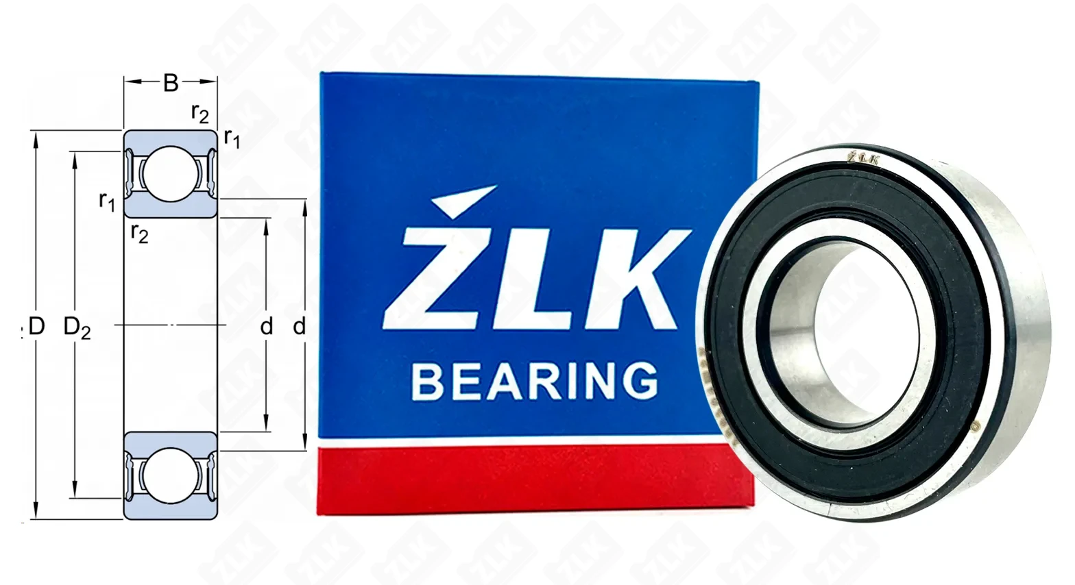 Подшипник шариковый (60042RSP53Q5) 20×42×12 мм ZLK