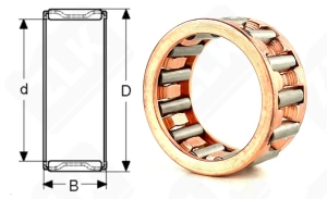 Подшипник игольчатый  (K20x26x12) 20×26×12 мм