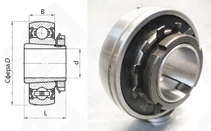 Подшипник 1680208 радиальный шариковый самоустанавливающийся 40-85-21/39 мм