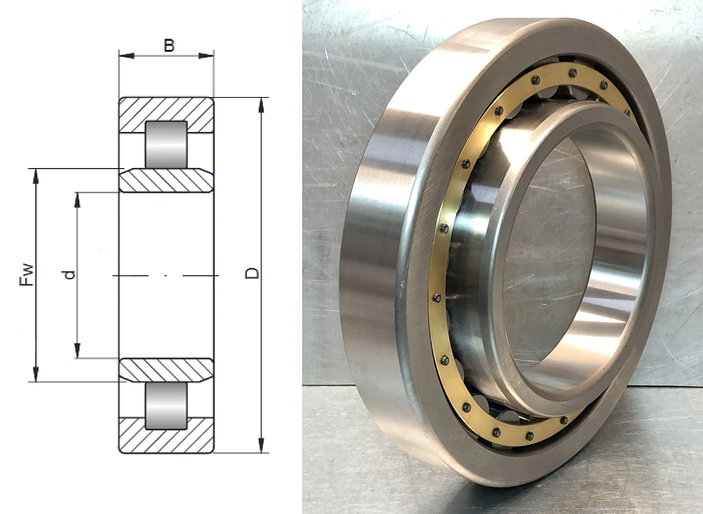 32220 Л (NU220EMC3) NSK