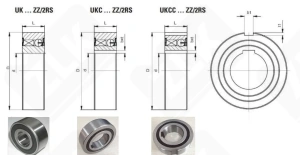 Подшипник UKC30-ZZ (CSK30P) радиальный шариковый 30-62-16 мм