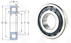 Подшипник 92314 (NUP314) радиальный роликовый 70-150-35 мм