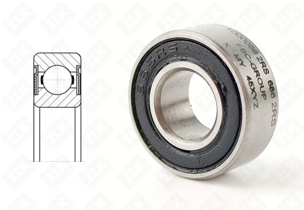 1000086 2RS  (618/6,6862RS) Россия