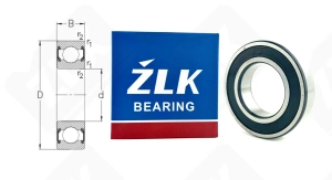 Подшипник 180106 Ш2 (60062RS) радиальный шариковый 30-55-13 мм