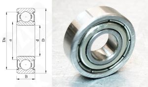 Подшипник R188ZZMC3E радиальный шариковый 6,35-12,7-4,76 мм