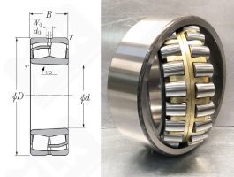 Подшипник 3003152Н (23052BK) радиальный роликовый самоустанавливающийся 260-400-104 мм