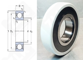 Подшипник 180312 (70) (63122RSC3VL0241) радиальный шариковый токоизолированный 60-130-31 мм