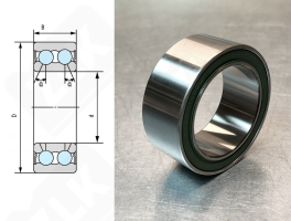 Подшипник 35BD5020T12DD радиально-упорный шариковый 35-50-20 мм
