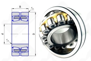 Подшипник 3620AMHK5 (30) (22320MC3W33) радиальный роликовый самоустанавливающийся 100-215-73 мм