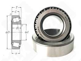 Подшипник M88048/M88010 радиально-упорный роликовый конический 33,338-68,262-22,225 мм