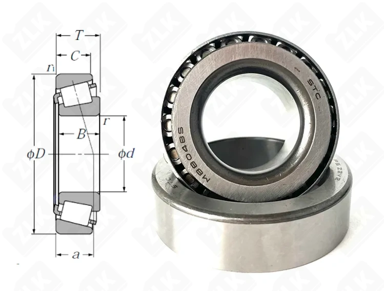 Подшипник роликовый (M88048/M88010) 33.33×68.26×22.22 мм STC