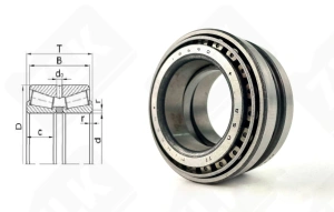 Подшипник 18690/18620D радиально-упорный роликовый конический 46,038-79,375-41.272 мм