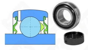 Подшипник 780716 (UY217/802ST) радиальный шариковый 80-150-71 мм