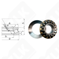 Подшипник 9039360 Л (29360М) упорный роликовый самоустанавливающийся 300-480-109 мм