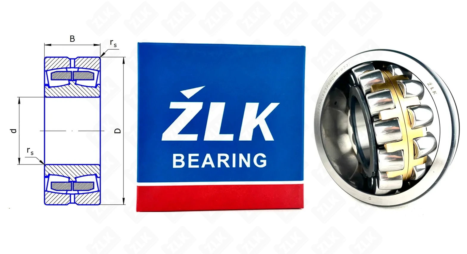 Подшипник роликовый 3620 HШ (22320CA/W33, 22320MB/W33) 100×215×73 мм ZLK
