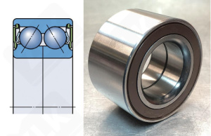 Подшипник DAC3564 (JWB3036)  радиально-упорный шариковый 35-64-37 мм