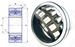 Подшипник 53626Н (22326CCW33) радиальный роликовый самоустанавливающийся 130-280-93 мм