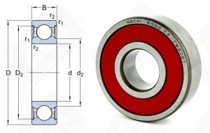 Подшипник 180100 (70) (60002NSE9C3) радиальный шариковый 10-26-8 мм