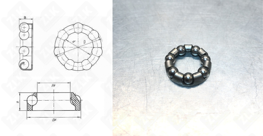 Подшипник 3/16"х7 шариков, d 21 мм велосипед