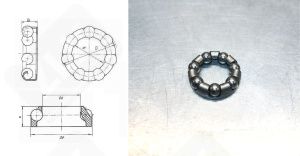 Подшипник 3/16"х7 радиальный шариковый 14-21-5,5 мм