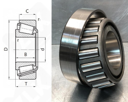 Подшипник T7FC075/QCL7C радиально-упорный роликовый конический 75-150-42 мм