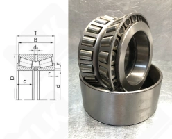 Подшипник 97510 (352210) радиально-упорный роликовый конический 50-90-45/55 мм