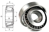 Подшипник роликовый 7304 (30304) 20×52×16.25 мм Neutral