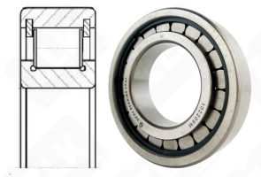 Подшипник 102209 M (N209W,UM1209) радиальный роликовый 45-85-19 мм