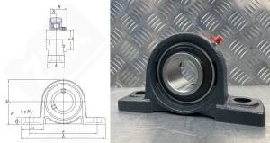 Подшипниковый узел 480208UCP (UCP208D1)