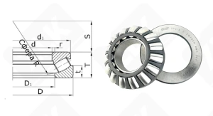 Подшипник 9039414 (29414E) упорный роликовый самоустанавливающийся 70-150-48 мм