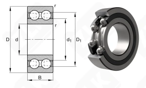 Подшипник 4310 B TNG радиальный шариковый 50-110-40 мм