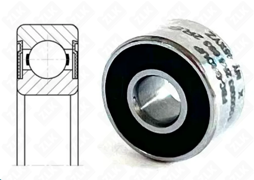 Подшипник шариковый 1000093 2RS (6932RS) 3×8×3 мм Россия