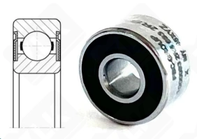 Подшипник 1000093 2RS (6932RS) радиальный шариковый 3-8-3 мм