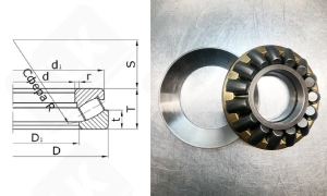 Подшипник 9039432 Л (29432М) упорный роликовый самоустанавливающийся 160-320-95 мм