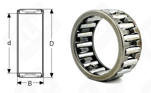 Подшипник K28x35x16 радиальный игольчатый 28-35-16 мм